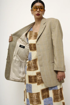 Blazer bege HUGO BOSS forrado vintage