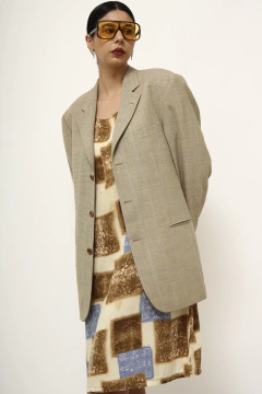 Blazer bege HUGO BOSS forrado vintage - comprar online