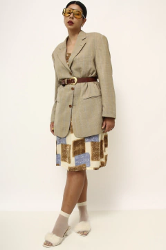 Blazer bege HUGO BOSS forrado vintage - comprar online