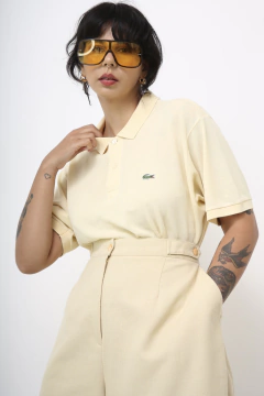 Polo amarela lacoste vintage - comprar online