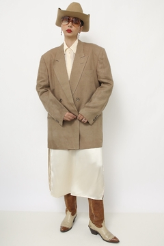 Imagem do Blazer linho marrom classico