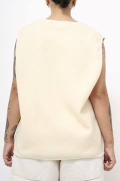 Colete creme vintage classico
