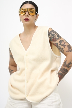 Colete creme vintage classico
