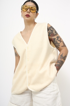 Colete creme vintage classico - comprar online