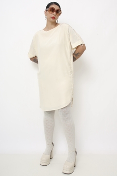 Vestido ANIMALE franjas bordadas - comprar online