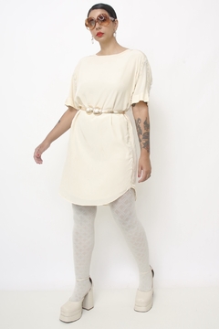 Vestido ANIMALE franjas bordadas