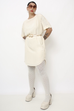 Vestido ANIMALE franjas bordadas