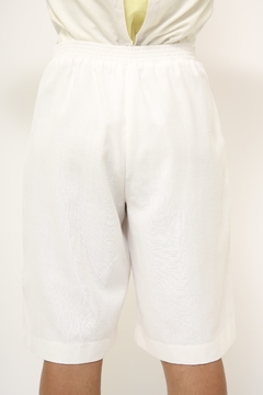 Bermudão branco vintage - loja online