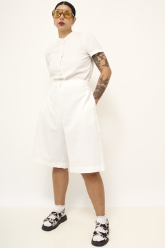 Bermudão branco vintage