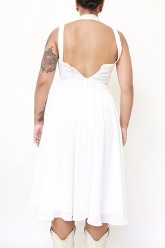 Imagem do Vestido branco midi chiffon
