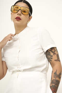 Blusa LACOSTE recorte vintage