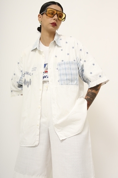 Camisa etsrela vintage algodão