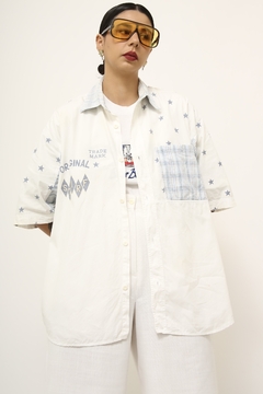 Camisa etsrela vintage algodão - Capichó Brechó