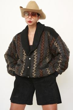 Jaqueta tricot bomber recorte camurça 80´s na internet