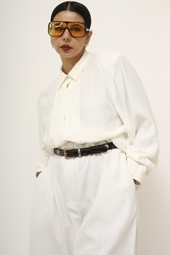 Camisa viscose manga bufante