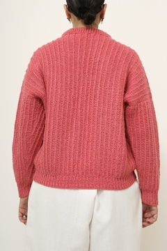 Pulover rosa listras vintage - comprar online