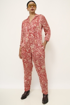 Macacao vermelho vintage estampado na internet