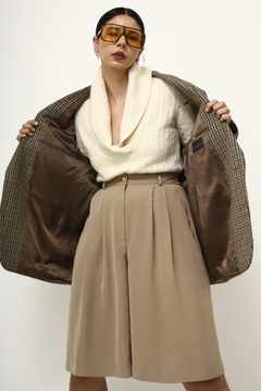 Blazer xadrez vintage PIERRE CARDIN classico camelo - comprar online