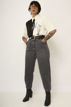 Imagem do Calça jeans bag vintage cinza