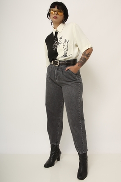 Calça jeans bag vintage cinza - comprar online
