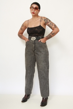 Calça jeans cinza classica - comprar online