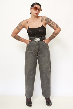 Calça jeans cinza classica - comprar online