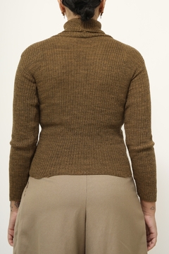 Gola alta marrom oliva vintage - comprar online