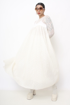 Vestido renda amplo estilo penhoar - loja online