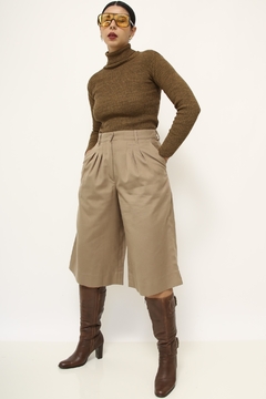Bermuda marrom vintage midi