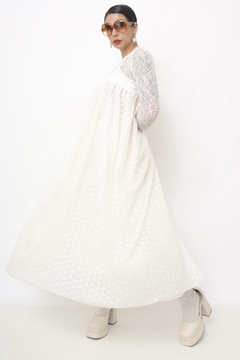 Vestido renda amplo estilo penhoar - comprar online
