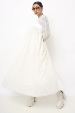 Vestido renda amplo estilo penhoar - comprar online
