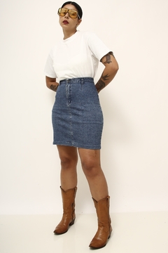 Saia jeans curta 90´s - comprar online