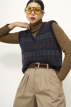 Colete 100% lã mappin vintage