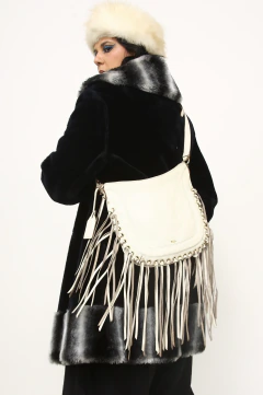 Bolsa Lauren Ralph Lauren Fringe Fleetwood Hobo Bag/ 2014/2015 - loja online