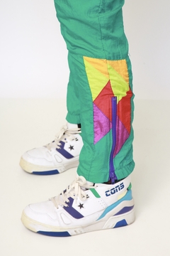 Conjunto de nylon verde JAQUETA + CALÇA na internet
