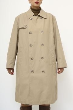 Trench Coat bege forro pelúcia marrom removível - comprar online
