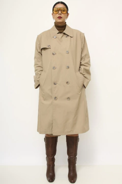 Trench Coat bege forro pelúcia marrom removível na internet