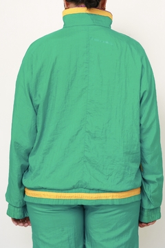 Conjunto de nylon verde JAQUETA + CALÇA