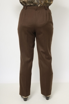 Calça marrom lã nutrisport vintage - Capichó Brechó