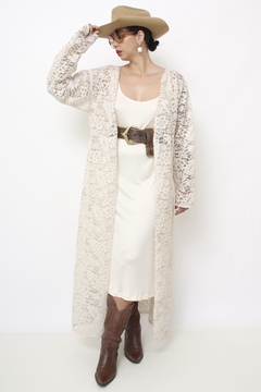 capa de renda longa western boho