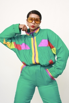 Imagem do Conjunto de nylon verde JAQUETA + CALÇA