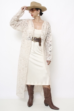 capa de renda longa western boho - loja online