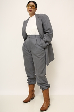 Conjunto cinza Blazer + Calça