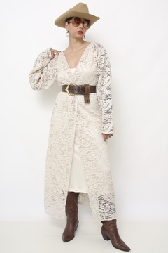 capa de renda longa western boho - Capichó Brechó