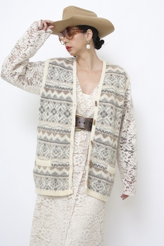 Colete 100% lã vintage - loja online