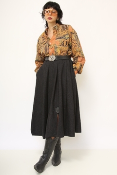 Camisa estampa western Vintage na internet