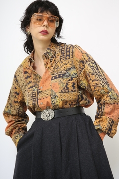 Camisa estampa western Vintage