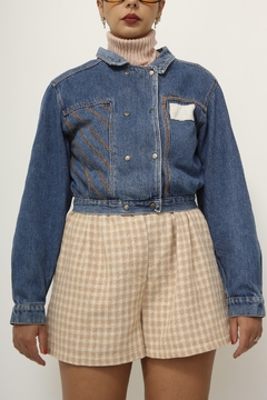 Jaqueta cropeed vintage western - Capichó Brechó