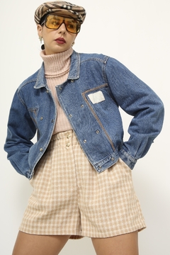 Jaqueta cropeed vintage western na internet