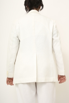 Blazer branco vintage classico textura - comprar online